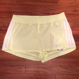 adidas running shorts neon yellow M NWT